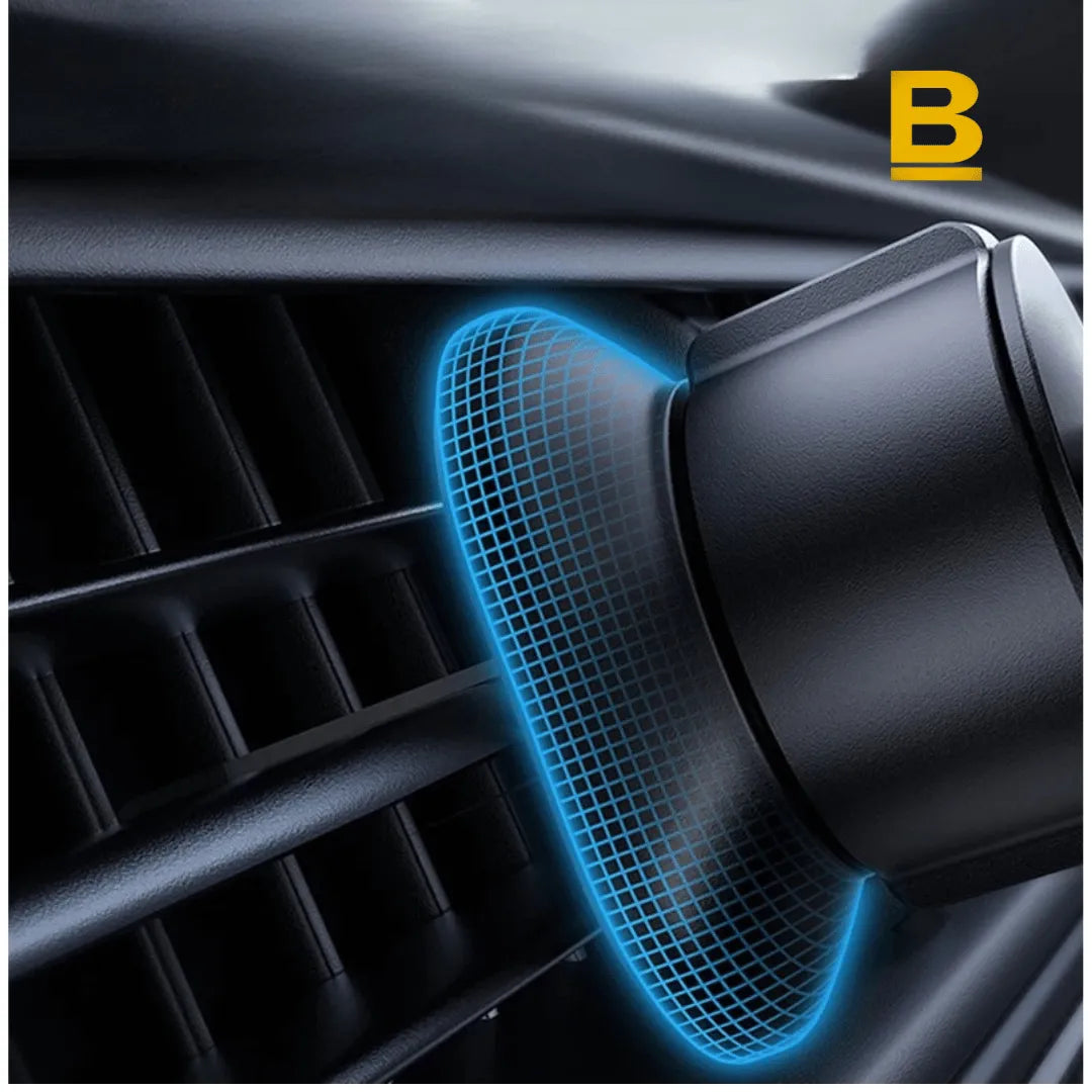Suporte de Celular Baseus em Metal – Encaixe por Gravidade com Gancho de Aço Antioscilação para Carros