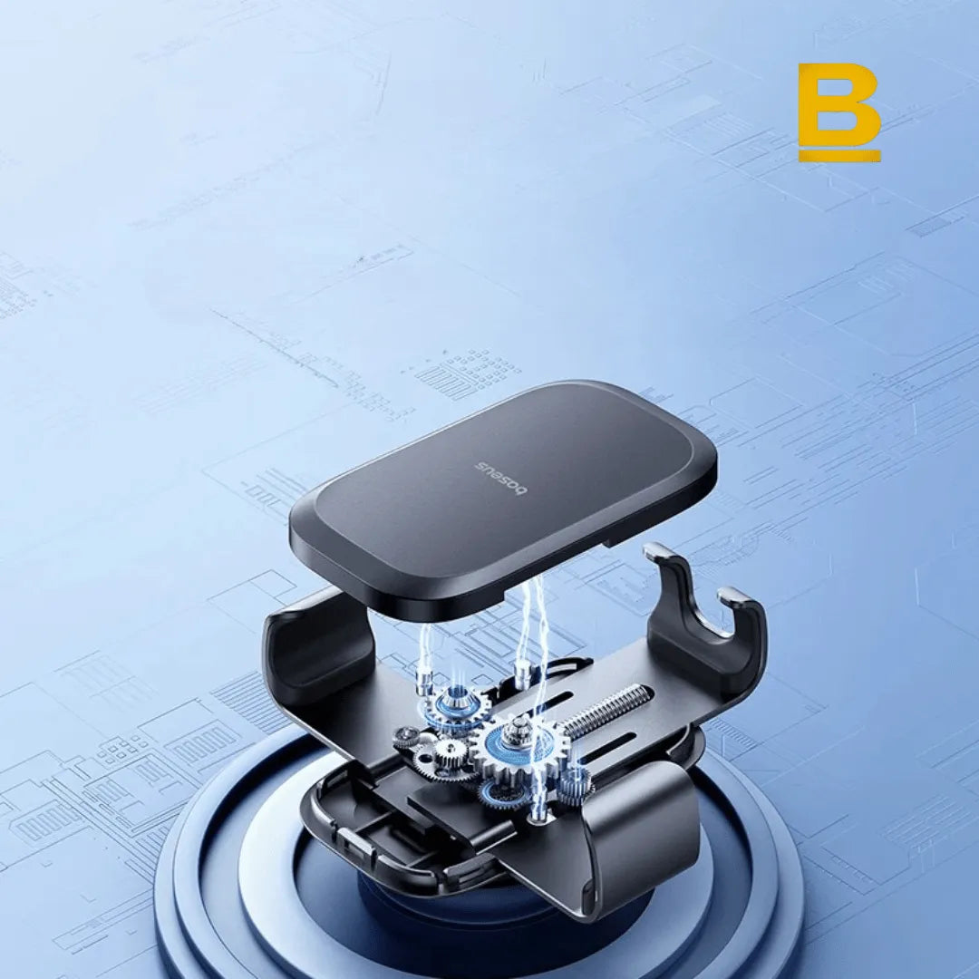 Suporte de Celular Baseus em Metal – Encaixe por Gravidade com Gancho de Aço Antioscilação para Carros